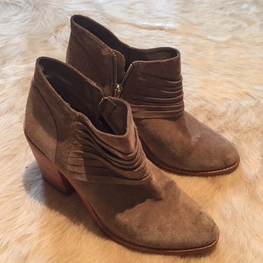 Suede booties
